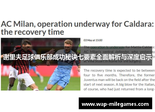 谢里夫足球俱乐部成功秘诀七要素全面解析与深度启示